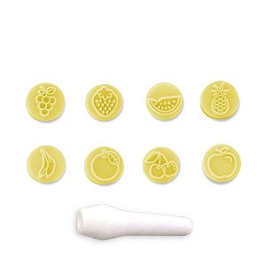 Kit Carimbos Amarelo Frutas 9 Peças Bluestar