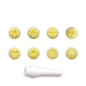 Kit Carimbos Mini Amarelo 9 Peças Bluestar