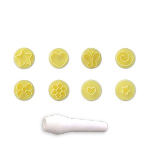 Kit Carimbos Essenciais Amarelo 9 peças Bluestar