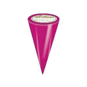 Embalagem Cone Trufado Liso Pink 10x15Cm C/50 Uni Carber