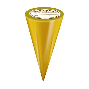 Embalagem Cone Trufado Liso Ouro 10x15Cm C/50 Unidades Carber