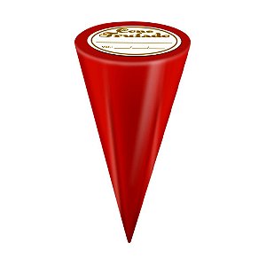 Embalagem Cone Trufado Liso Vermelho 10x15Cm Com 50 Uni Carber