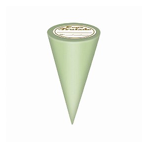 Embalagem Cone Trufado Liso Verde Pistache 10x15Cm C/50 Uni Carber