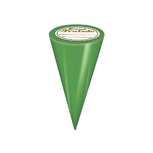 Embalagem Cone Trufado Liso Verde Bandeira 10x15Cm C/50 Uni Carber