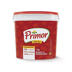 Margarina C/Sal Uso Geral 75% 15Kg  Primor