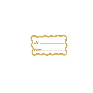 Etiqueta De Para Ouro Com 100 Uni Carber