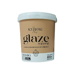 Cobertura Glaze Topping Dourado 800G Iceberg