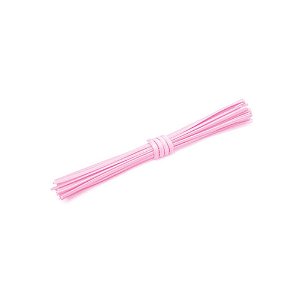 Fecho Arame Metalizado Rosa 10Cm C/100 Uni Carber