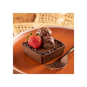 Base Pronta P/Torta Chocolate Quadrada 70x70Mm 6 Uni Art Tart