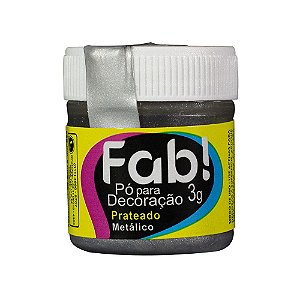 Pó para Decoração Prateado 3g Fab