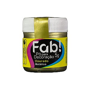 Pó para Decoração Dourado 5g Fab