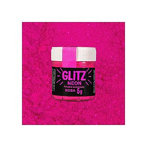 Po para Decoracao Glitz Neon Rosa 5g Fab