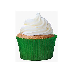 Forminha Cupcake Impermeável Verde Bandeira Com 45 Unidades Mago