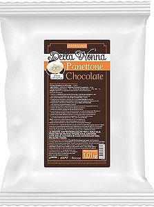 Mistura Panetone Chocolate Em Po Com Gema 1,01Kg Dellanonna  - Festpan