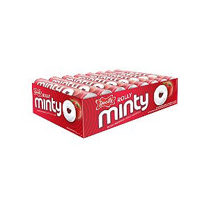 Pastilha Rolly Minty Morango 16x29g Docile