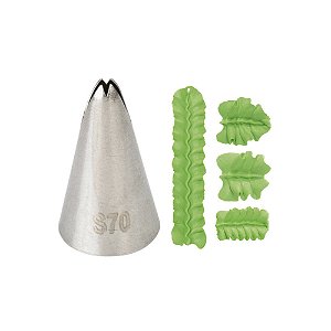 Bico Confeitar Numero 70 Folha Silverchef