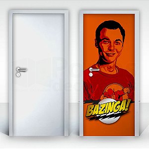 Adesivo para Porta – The Big Bang Theory (Bazinga!)