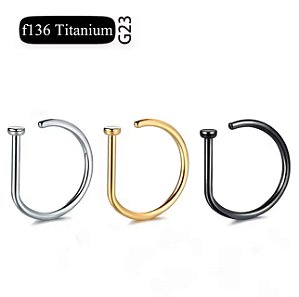 PIERCING ARGOLA D-RING LISA TITÂNIO