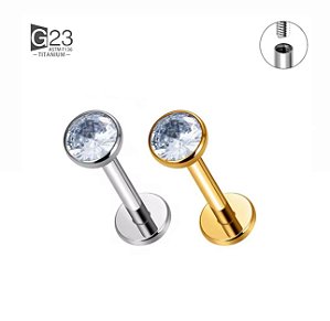 PIERCING LABRET PONTO DE LUZ RI TITÂNIO