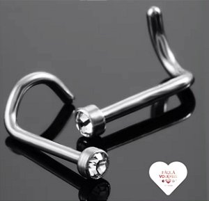PIERCING NOSTRIL TRAD CURVADO TITANIO