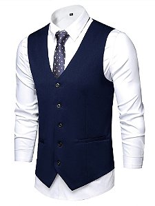 Colete Social Masculino Oxford  - 2 Cores