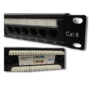 Patch Panel 24 portas Cat6 - PP6-41OEM