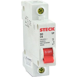 DISJUNTOR STECK DIN.1P 50A C 3KA