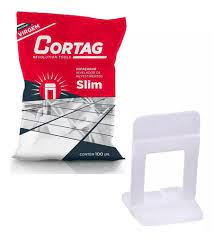 Espaçador Nivelador Slim 1,5mm Cortag C/100 Peças