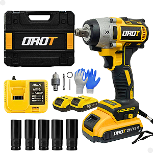 Chave de Impacto OROT Com Bateria Recarregável