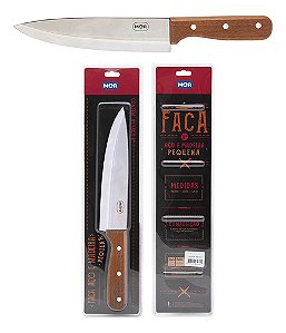 Faca De Aço Inox E Cabo De Madeira Rústico M Mor Tarugão