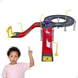 Pista Estacionamento Infantil Montável Carrinho Acessórios