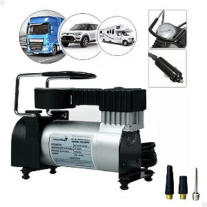 Mini Compressor Ar Portátil P Carro Moto Caminhão E Inflavel
