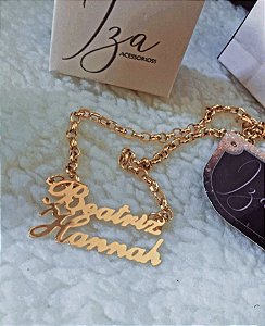 COLAR COM NOME DUPLO