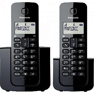 Telefone Sem Fio Com Base + Ramal Com Id Kx-tgb112lbb Preto Panasonic