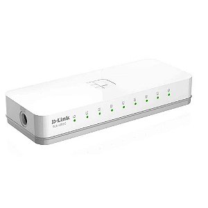 Switch D-Link DES1008C Fast-Ethernet 10/100 Mbps/Plug e Play