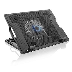 Suporte Para Notebook c/ Cooler Multilaser AC166 - Preto