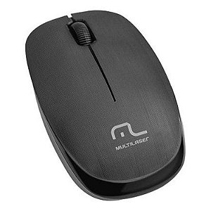 Mouse Sem Fio Multilaser 2.4 Ghz 1200 Dpi Preto Usb Mo251