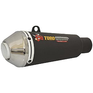 Escape Toro CB 300R Cromado/Branco 0184