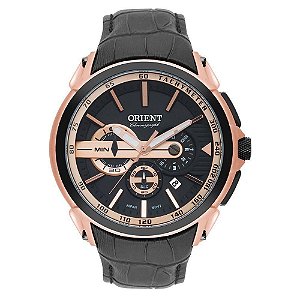 Relógio Masculino Orient Mrscc015 P1px Cronógrafo Rosê