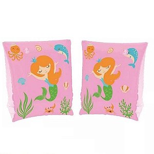 Bóia Infantil Mor de Braço 25x15cm Rosa - REV00