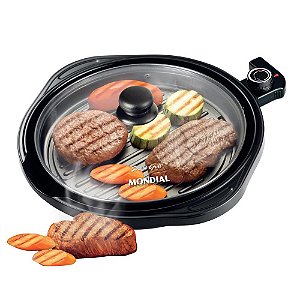 Grill Redondo Mondial Smart Grill G-04 220V - Preta