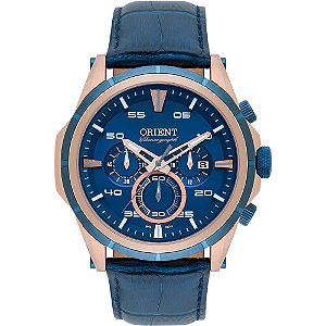 Relógio Masculino Orient Analógico MRSCC011 D2DX -Rosê/Azul