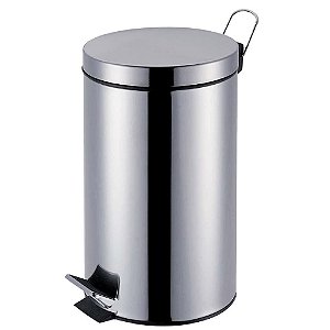 Lixeira Agata Mor 12 Litros 8223 - Aço Inox