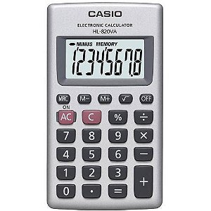 Calculadora Portátil Casio HL-820VA-S - Cinza