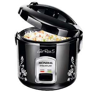 Panela Elétrica Mondial Fast Rice 400W NPE-08-5X Preto - 127V