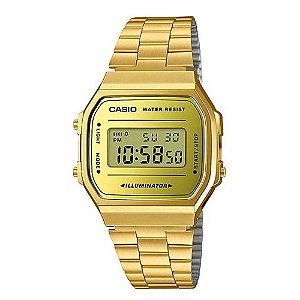 Relógio Unissex Casio Vintage A168WEGM-9DF - Dourado/Amarelo