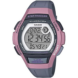 Relógio Feminino Casio Digital LWS-2000H-4AVDF - Rosa/Cinza
