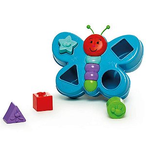 Brinquedo Borboleta Calesita Educativo Espoleta 862 - Azul