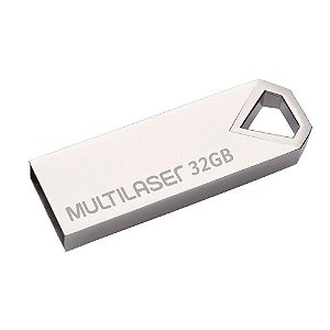 Pen Drive Multilaser Diamond 2.0 32GB PD851 - Prata