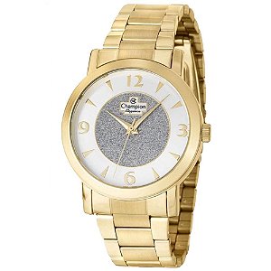 Kit Relógio Feminino Champion CN25136W - Dourado
